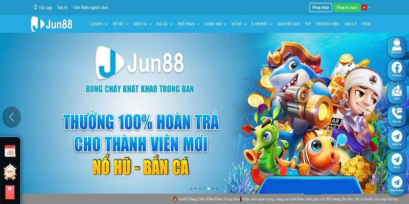 Khuyến Mãi Jun88 - Ngập Tràn Ưu Đãi Khủng Chỉ Có Tại Nhà Cái